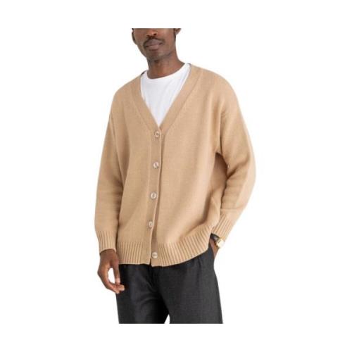 V-hals Ribbestrikket Cardigan