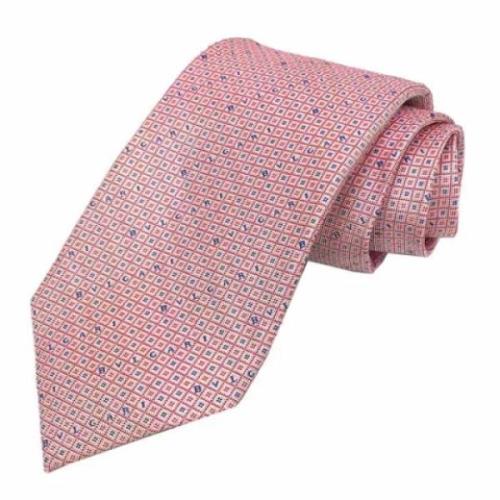 Pre-owned Rød silke Bvlgari slips