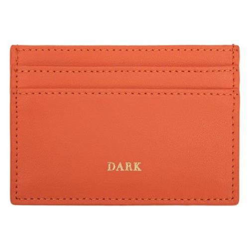 Leather Card Holder Nappa Orange