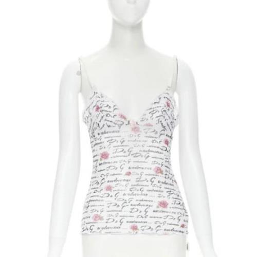 Pre-owned White Mesh Dolce ; Gabbana Top