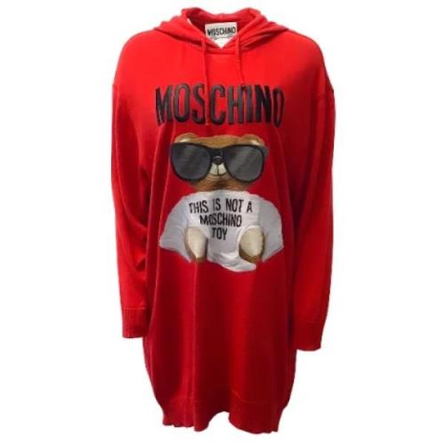 Rød Ull Moschino Kjole