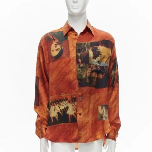 Pre-owned Oransje silke Yohji Yamamoto-skjorte