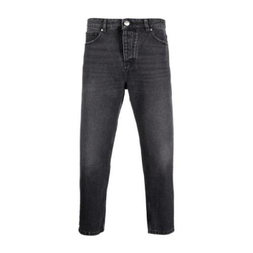 Tapered Fit Jeans, Størrelse 36, Grå