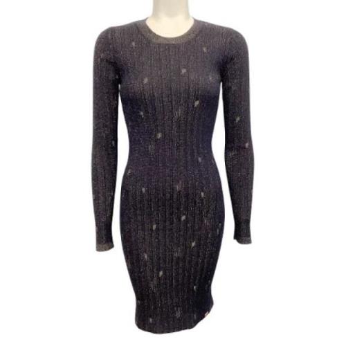 Pre-owned Navy Cashmere Chanel kjole