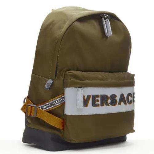 Pre-owned Grønn Nylon Versace ryggsekk