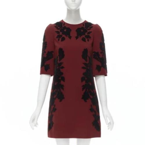 Pre-owned Rødt stoff Dolce ; Gabbana kjole