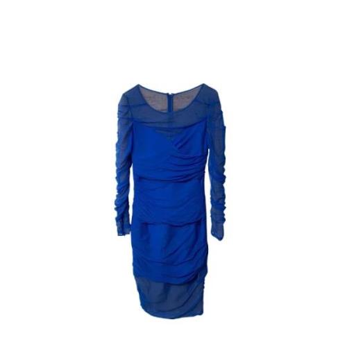 Pre-owned Blå Polyester Versace kjole