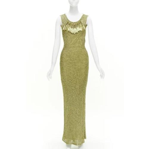 Pre-owned Gullstoff Ralph Lauren kjole