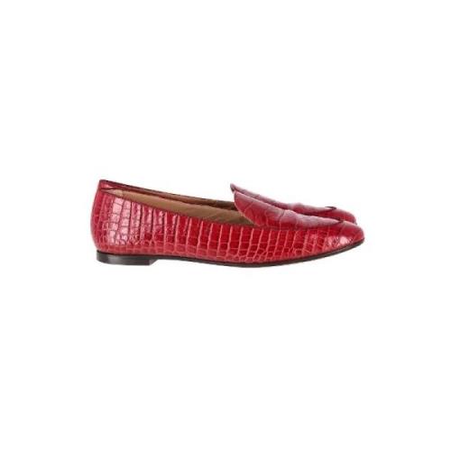 Pre-owned Rødt skinn Aquazzura Flats