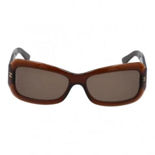 Pre-owned Brown Acetate Chanel solbriller