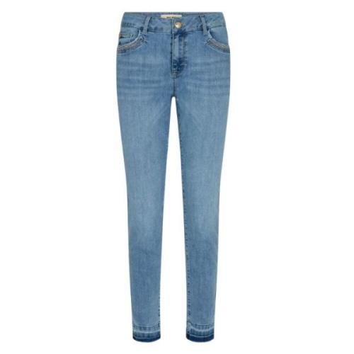 Cropped Jeans - Slim Fit - Lyseblå