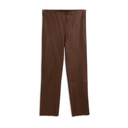 Florentina Leather Trousers - Chestnut