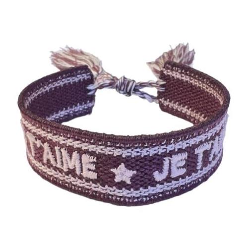 Woven Friendship Bracelet - JE Taime Dark Maroon