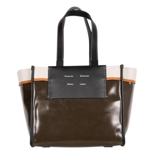 Mørk Evergreen Coated Canvas Tote