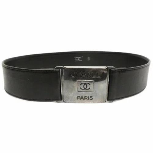 Pre-owned Svart skinn Chanel belte