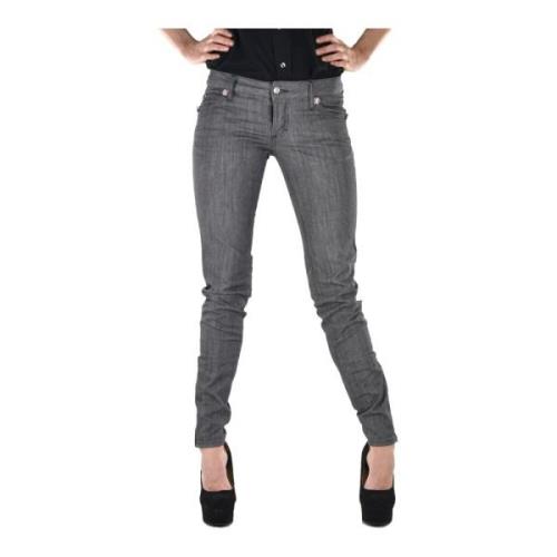 Super Slim Jean Grigio Donna