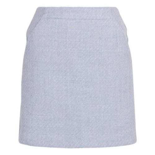 Abriella Hw Skirt - Chambray Blue