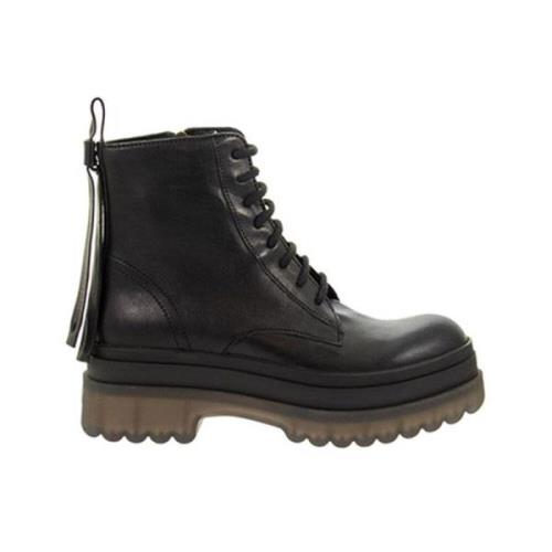 Black Leather Ankel Boots