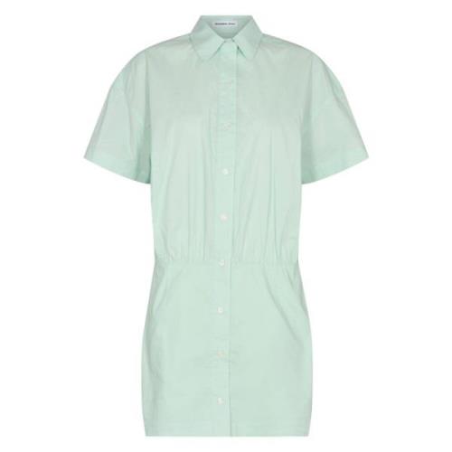 Pastel Blue Designers Remix Designers Remix Sandrine Short Shirt Dress...