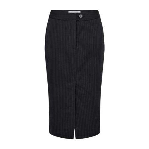 Dark Grey Co`Couture Idacc Pin Pencil Skirt Bukser