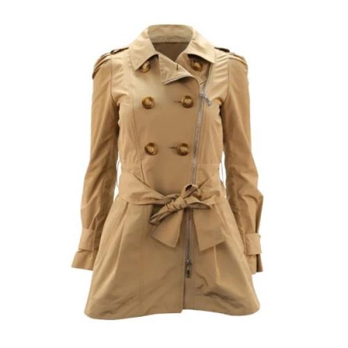 Pre-owned Beige Polyester Moncler Coat