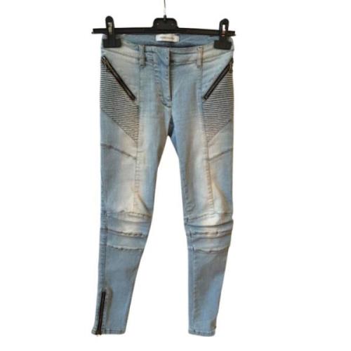 Pre-owned Blå Denim Balmain Jeans