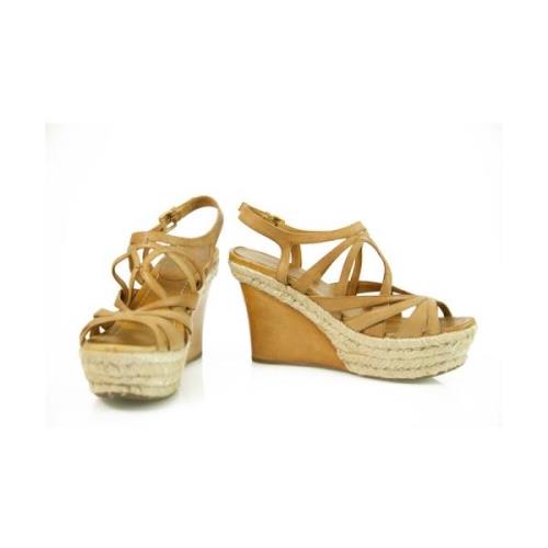 Jute Wedge Heel Sandals Platform