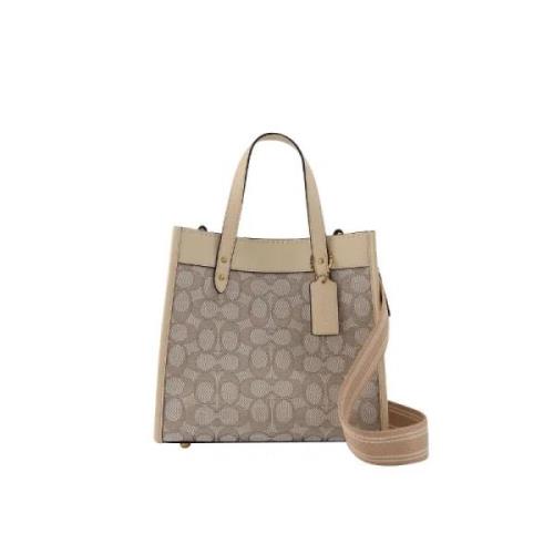 Pre-owned Brown Canvas Coach Tote