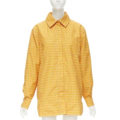 Pre-owned Oransje Polyester Fendi skjorte