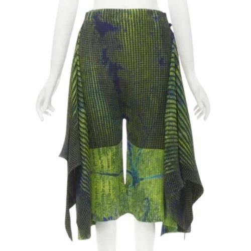 Pre-owned Grønn polyester Issey Miyake bukser