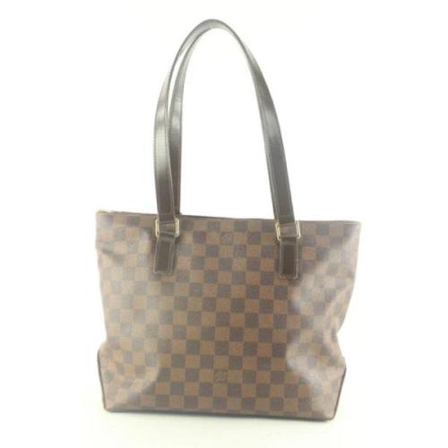 Pre-owned Brunt skinn Louis Vuitton Cabas