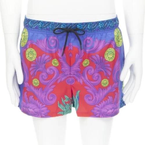 Pre-owned Blå polyester Versace shorts