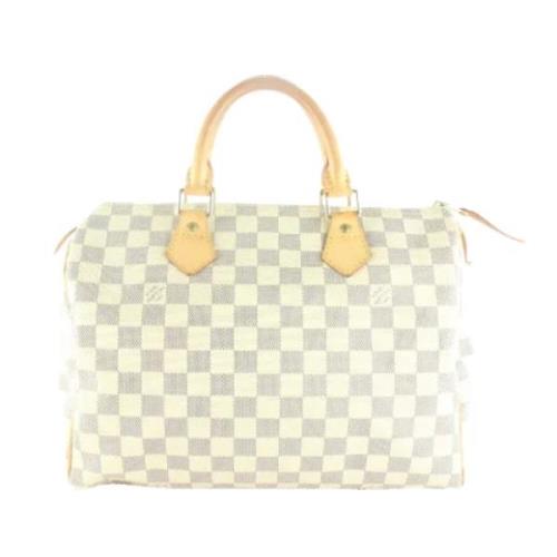 Pre-owned Beige lerret Louis Vuitton Speedy