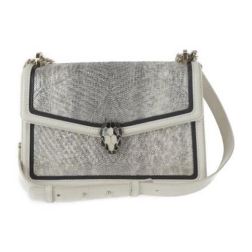 Pre-owned Hvitt skinn Bvlgari Crossbody Bag