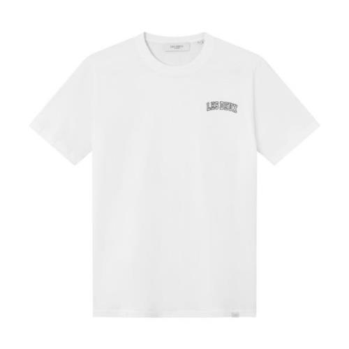 Blake T-Skjorte - Hvit/Svart, College-Inspirert Logo, Regular Fit