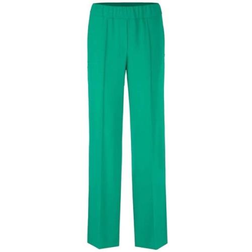 Grønne bukser med elastisk linning