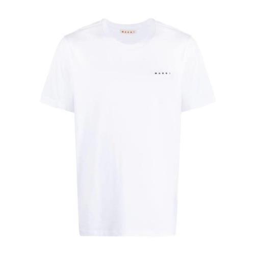 Hvite T-skjorter og Polos med Marni Logo