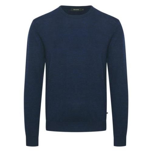 Blå Margrate Merino Pullover Topp