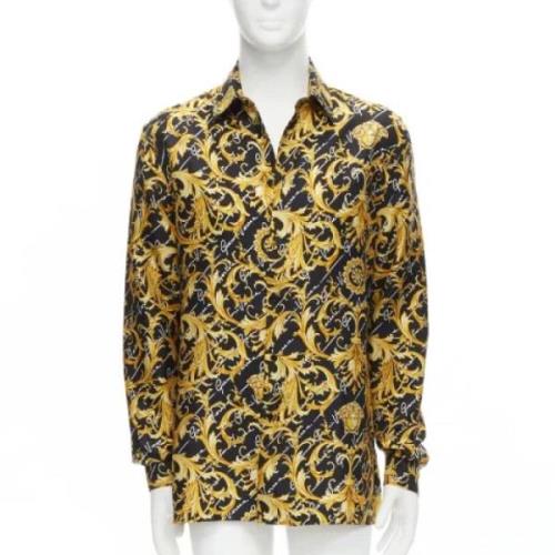 Pre-owned Svart stoff Versace skjorte