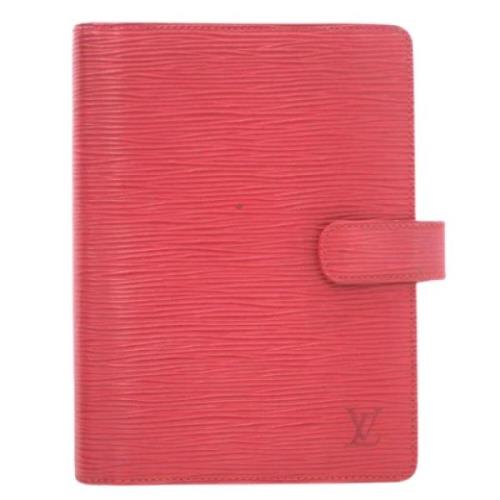 Pre-owned Rodt skinn Louis Vuitton Agenda