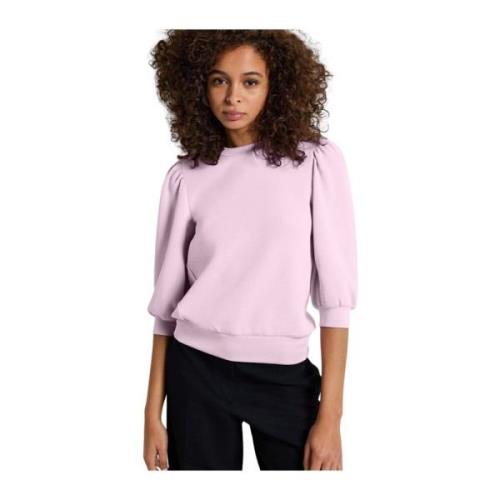 Rosa Pufferm Sweatshirt