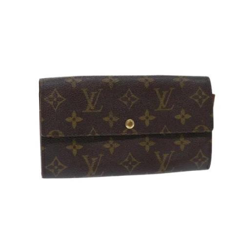 Pre-owned Hvitt lerret Louis Vuitton lommebok