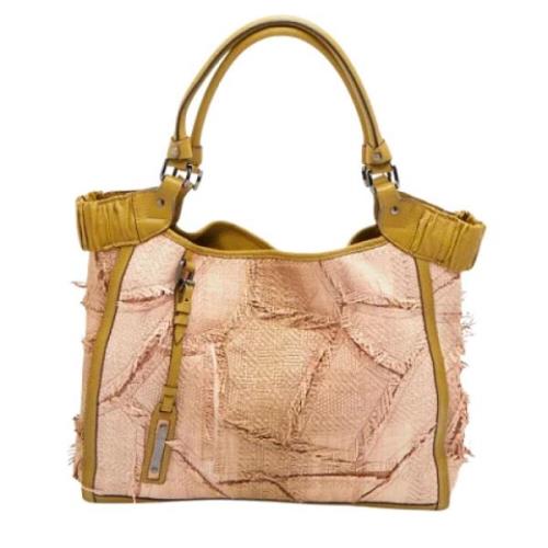 Pre-owned Beige Laer Burberry Shopper