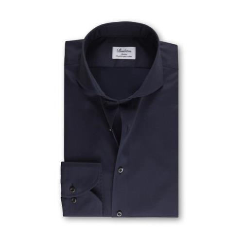 Marine Twill Skjorte, Spread Krage, No. 31 Mansjett