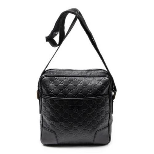 Pre-owned Svart skinn Gucci Messenger Bag