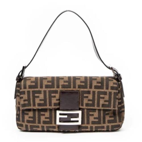 Pre-owned Gront lerret Fendi Baguette