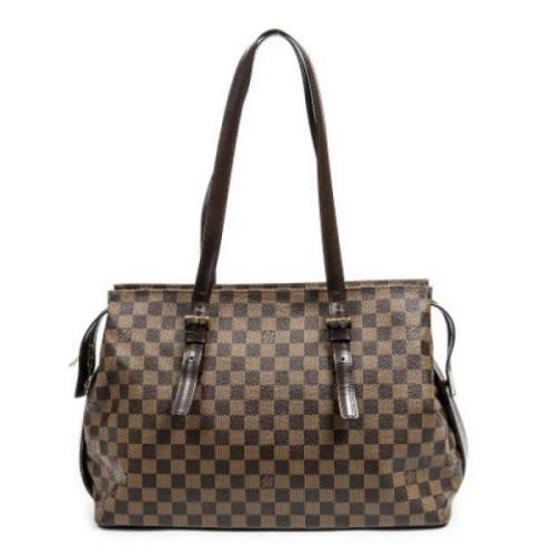 Pre-owned Brunt stoff Louis Vuitton Chelsea