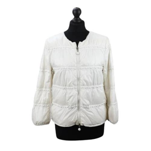 Pre-owned Hvit polyester moncler jakke