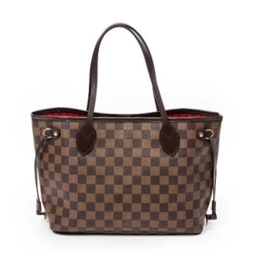 Pre-owned Brunt stoff Louis Vuitton Neverfull