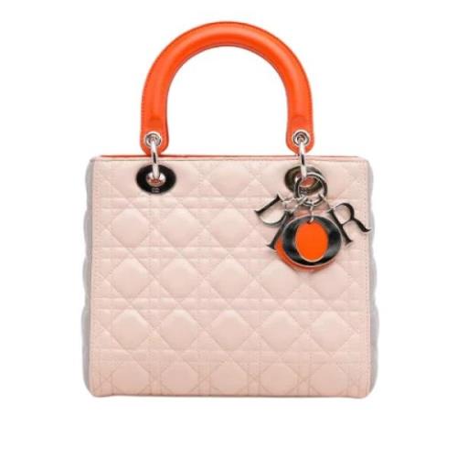Pre-owned Beige Laer Dior Lady Dior